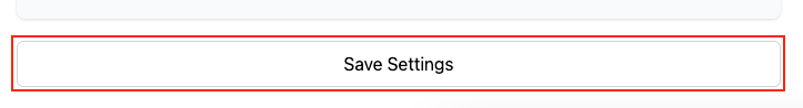 BigCommerce Save Settings